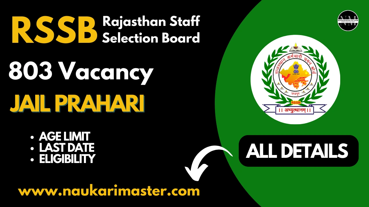 Rajasthan Jail Prahari Vacancy