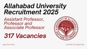Allahabad University Teaching Vacancy
