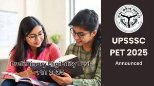 UPSSSC PET 2025 Notification Out